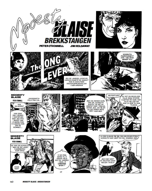 Modest Blaise album NR 100 av 1000 - FORHÅNDSSALG