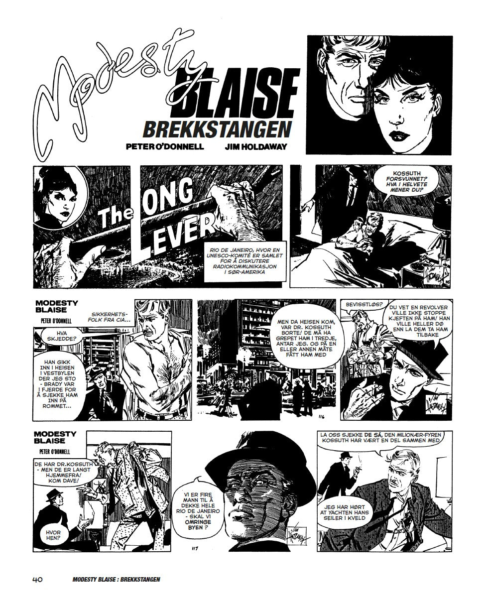 Modesty Blaise album NR 900 og 901 av 1000