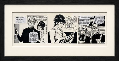 Original innrammet Modesty Blaise-stripe