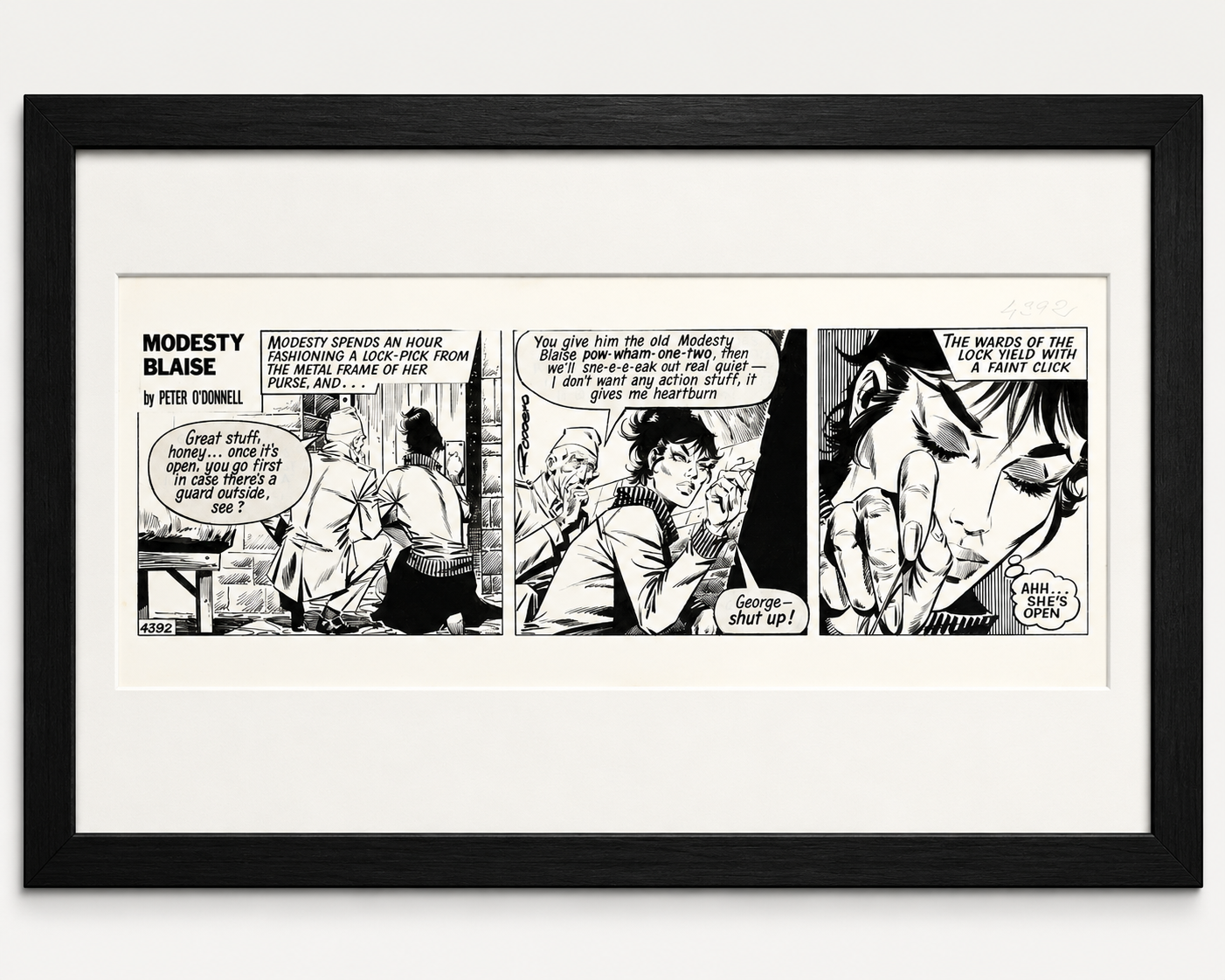 Modesty Blaise originalstripe #4392 (1978