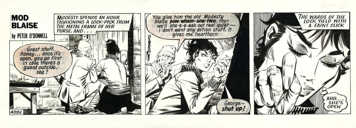 Modesty Blaise originalstripe #4392 (1978
