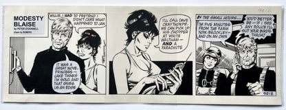 Original innrammet Modesty Blaise-stripe